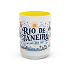 Rio de Janeiro Coffee Mug | Brazil Souvenir Travel Gift | Accent Color Ceramic 11oz 15oz