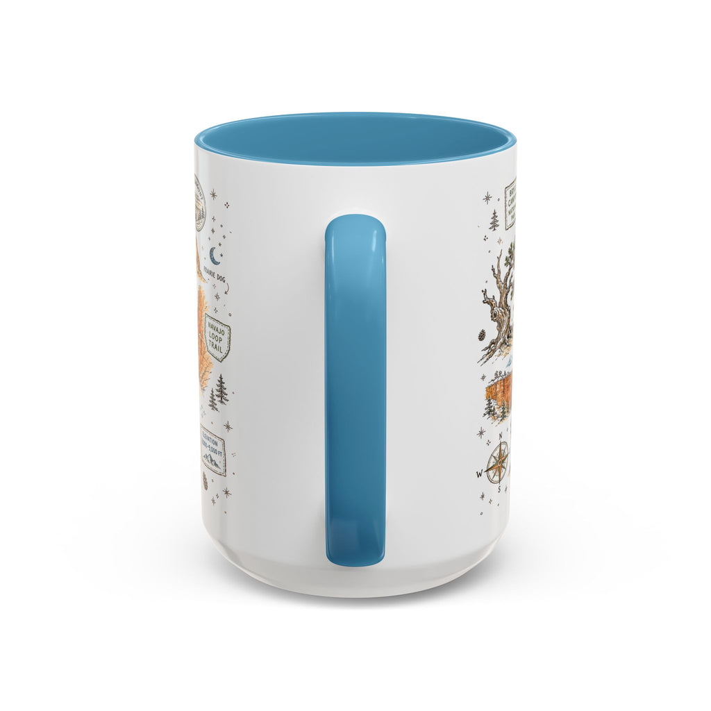 Bryce Canyon Coffee Mug | National Park Hiking Utah Gift | Accent Color Ceramic 11oz 15oz