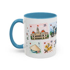 Ho Chi Minh City Coffee Mug | Postage Stamp Collage Mug | Travel Souvenir Accent Cup 11oz 15oz