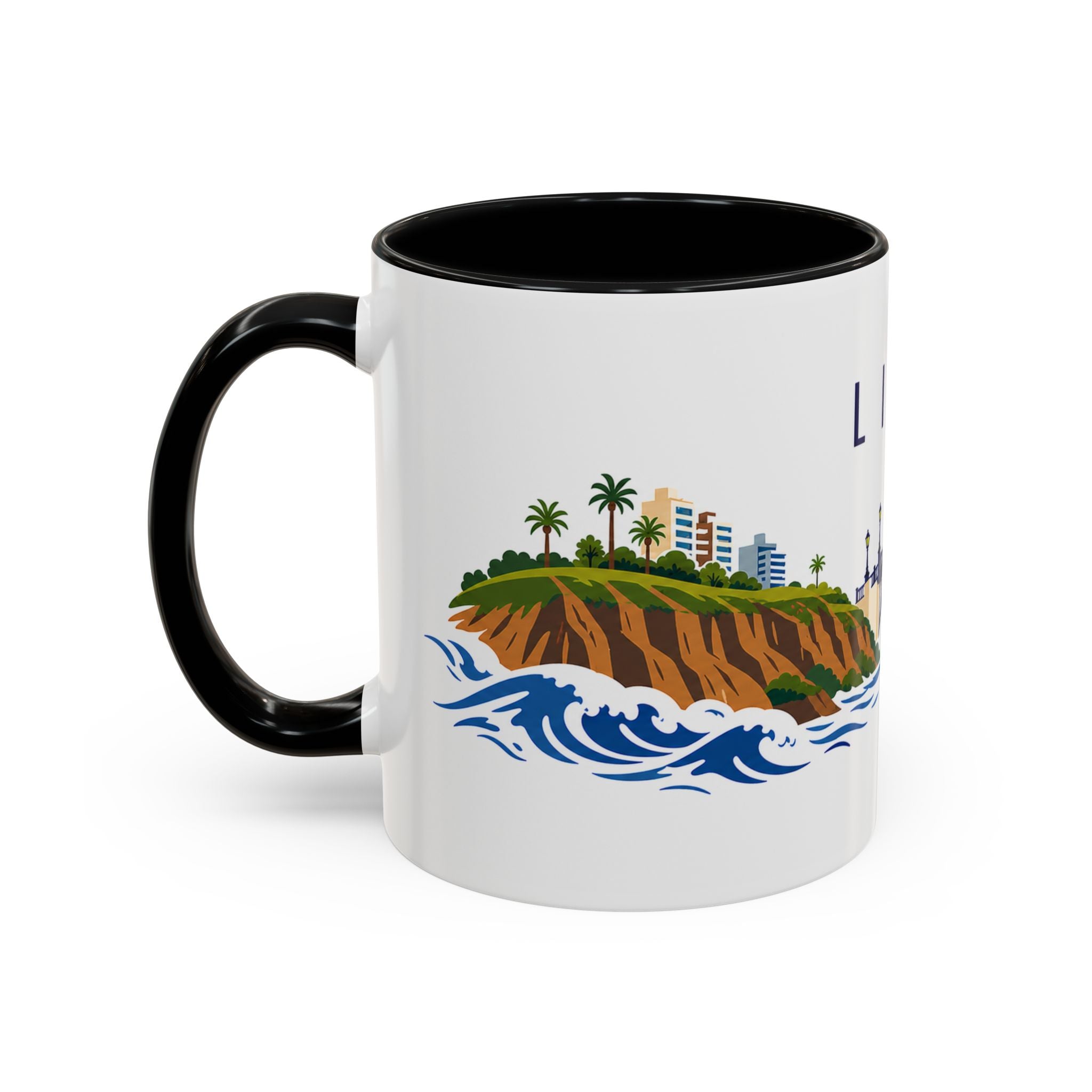 Lima Coffee Mug | Peru Travel Souvenir | Porcelain Decal City Gift | 11oz 15oz Accent Mug