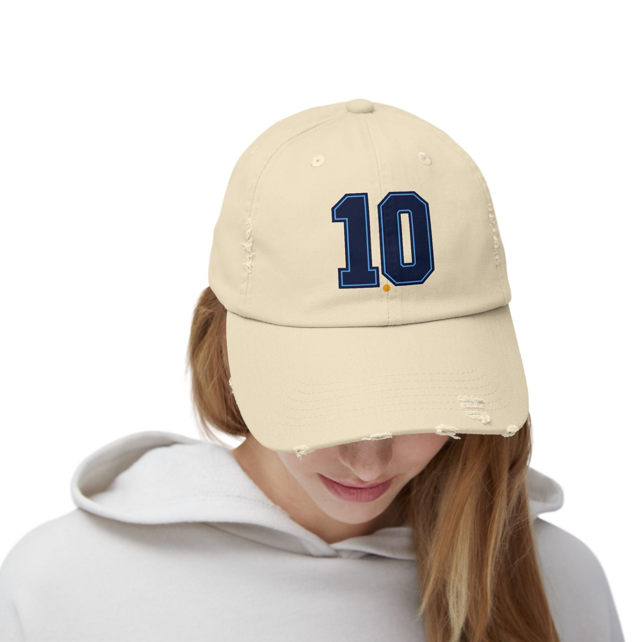 Minimal No 10 Soccer Hat | Argentina Fan Cap | 10 Soccer Supporter Cap