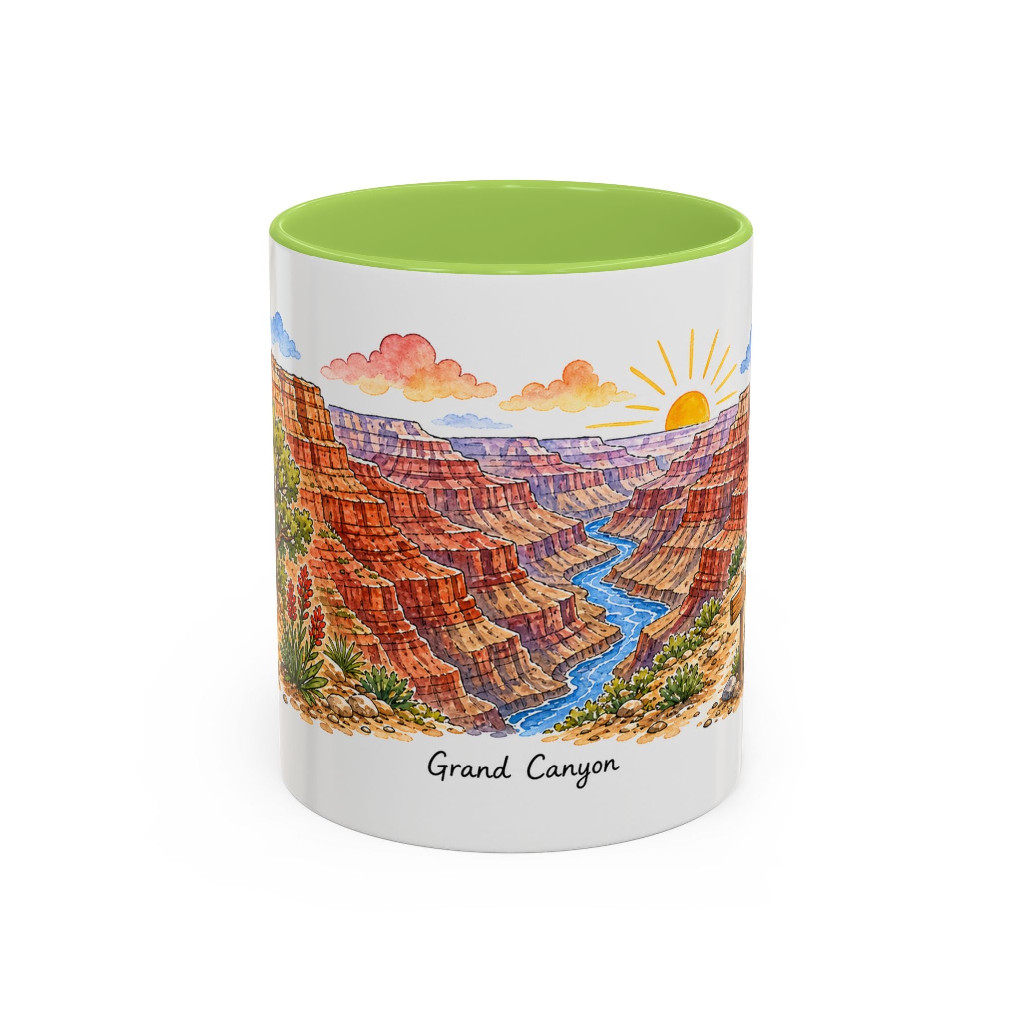 Grand Canyon National Park Mug | US Travel Souvenir Accent Coffee Mug | 11oz 15oz Ceramic Cup