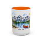 Grand Teton National Park Mug | US Travel Souvenir Accent Coffee Mug | 11oz 15oz Ceramic Cup