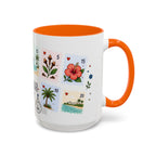 Zanzibar City Coffee Mug | Postage Stamp Collage Mug | Travel Souvenir Accent Cup 11oz 15oz