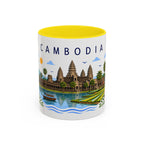 Cambodia Coffee Mug | Travel Souvenir Accent Mug | Place Gift Ceramic Cup 11oz 15oz