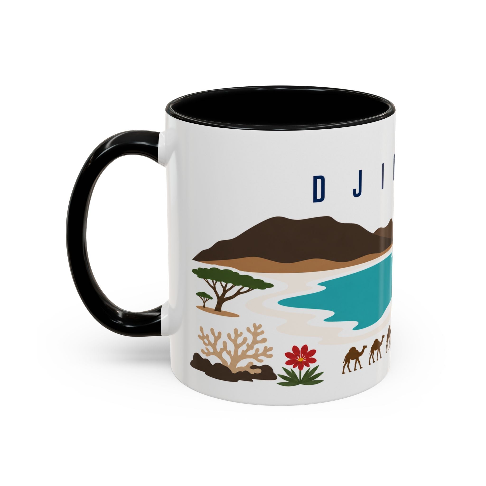 Djibouti Coffee Mug | Travel Souvenir Accent Mug | Country Gift Ceramic Cup 11oz 15oz