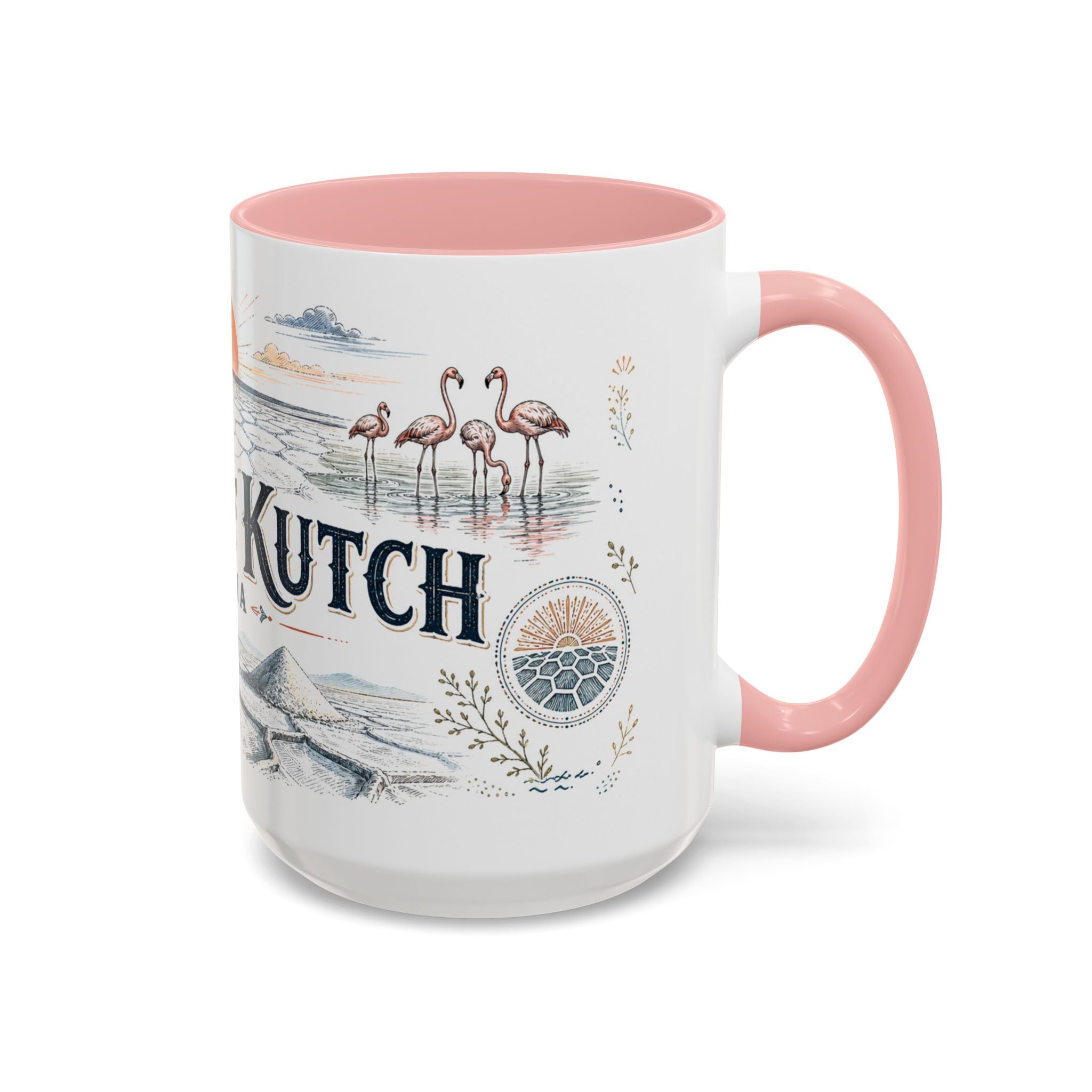 Rann of Kutch Mug, India Travel Souvenir, Bucket List Gift, Accent Ceramic Coffee Mug 11oz 15oz