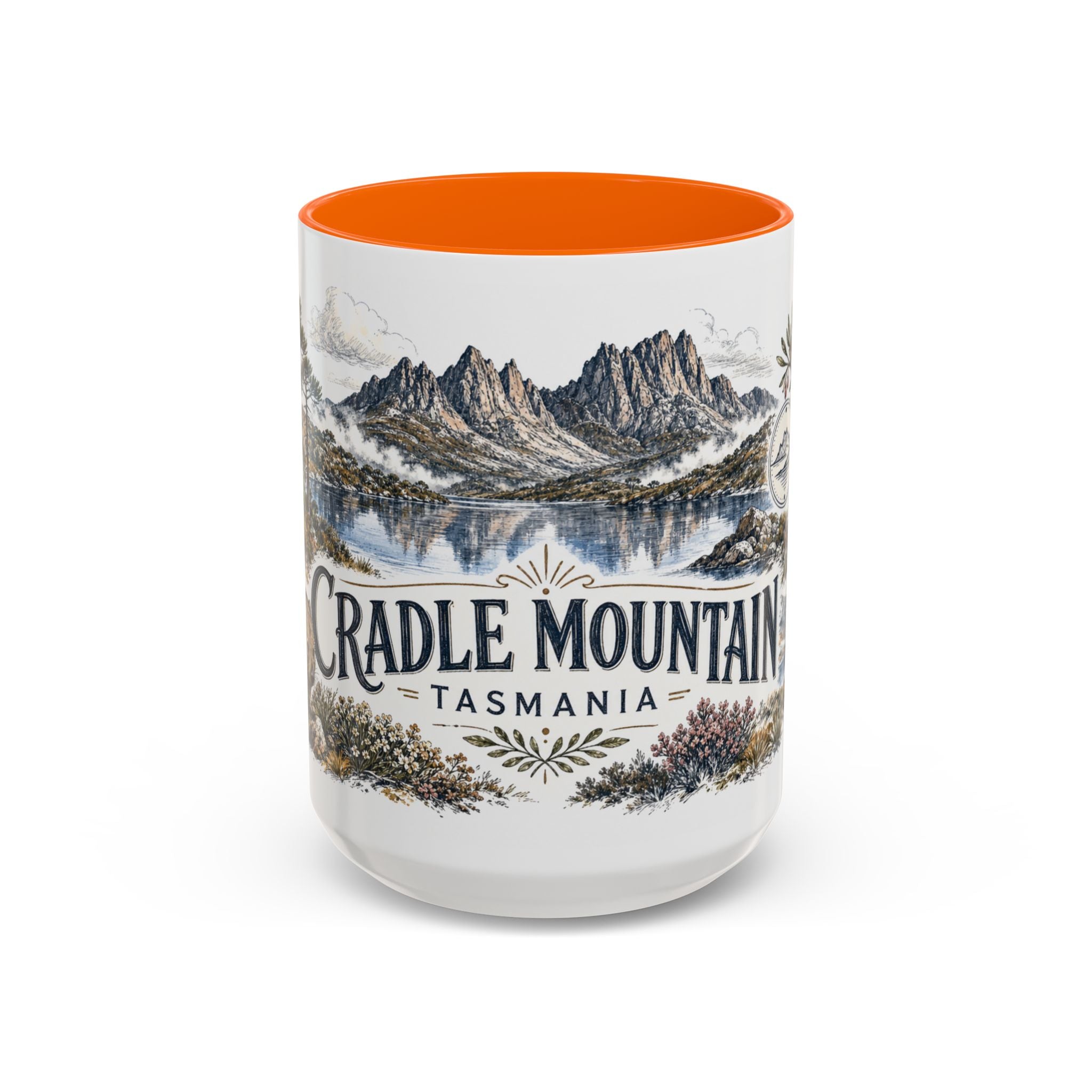 Cradle Mountain Mug, Tasmania Travel Souvenir, Bucket List Gift, Accent Ceramic Coffee Mug 11oz 15oz