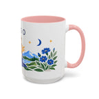 Virgo Zodiac Coffee Mug | Maiden and Wheat Design | Astrology Birthday Gift | 11 oz 15 oz Ceramic Accent Mug