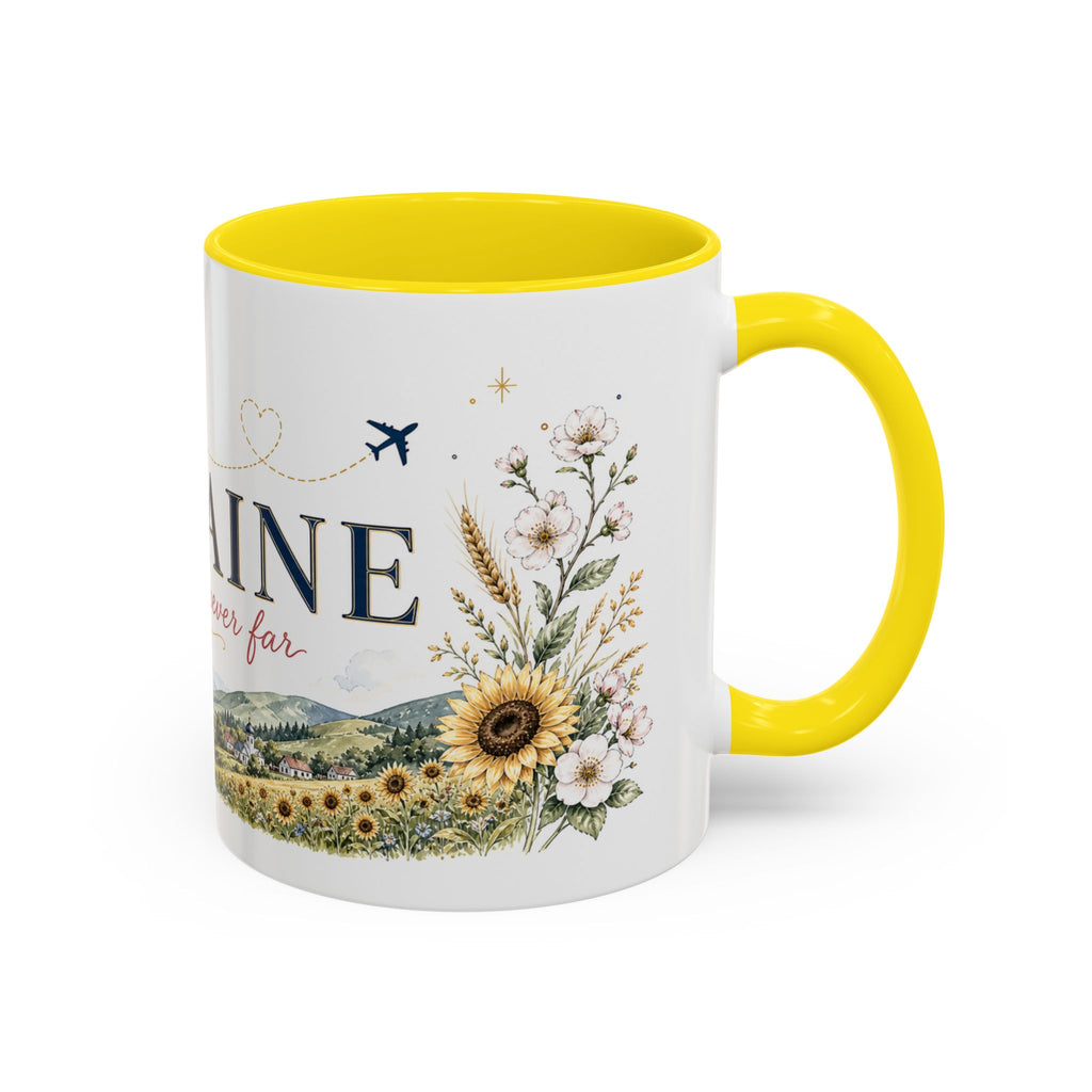 Ukraine Home Country Mug | Moving Away Gift | Long Distance Friendship | 11 oz 15 oz Accent Mug