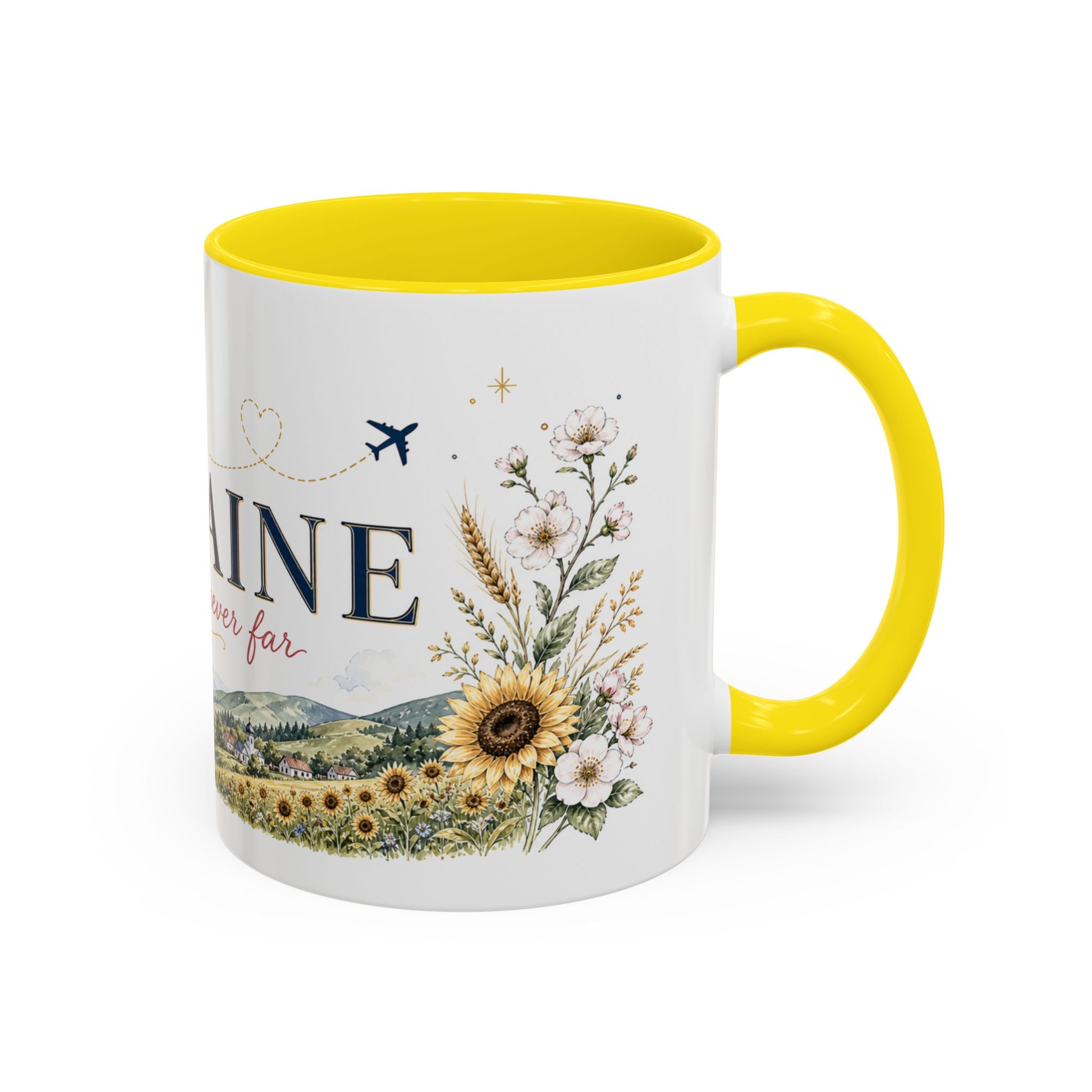 Ukraine Home Country Mug | Moving Away Gift | Long Distance Friendship | 11 oz 15 oz Accent Mug