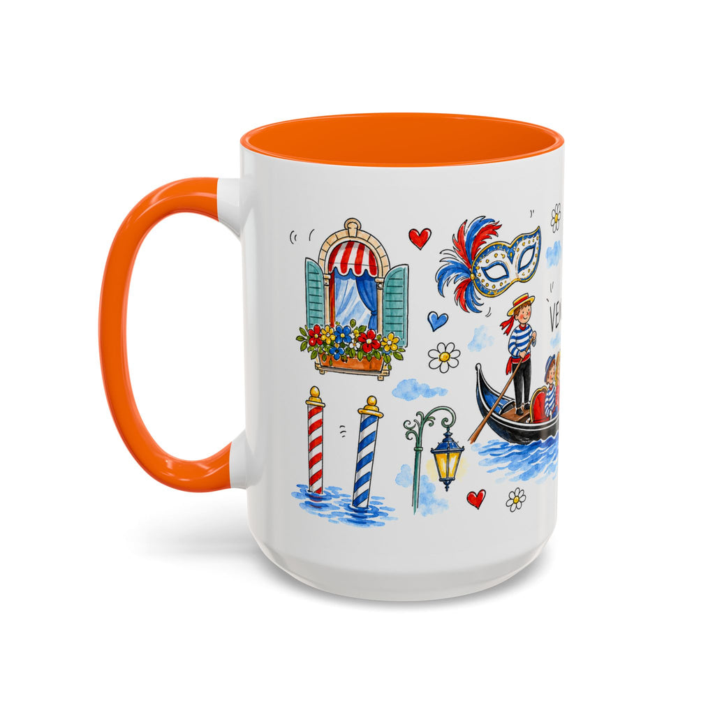 Venice Travel Mug | European City Souvenir Accent Coffee Mug | 11oz 15oz Ceramic Cup
