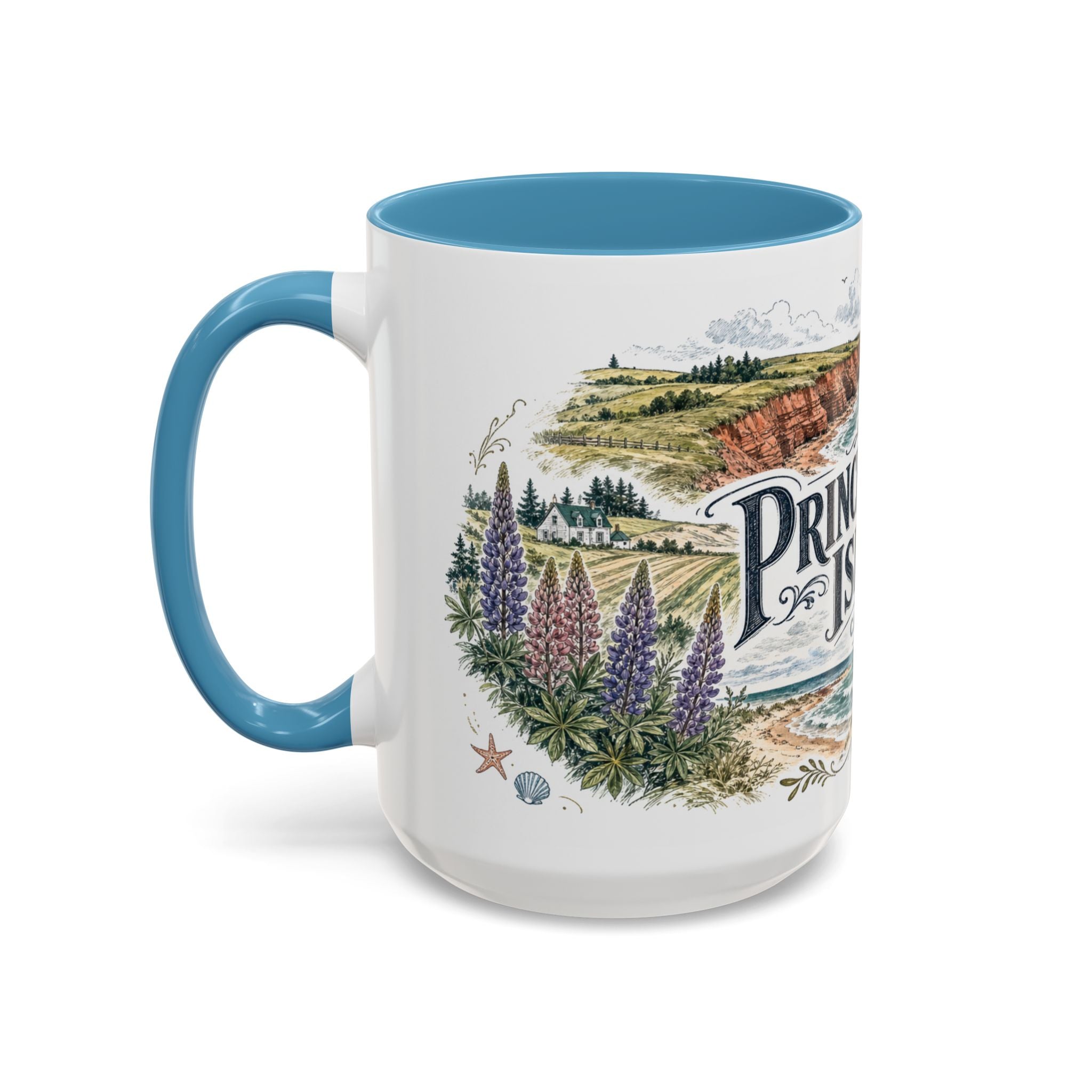 Prince Edward Island Mug, Canada Travel Souvenir, Bucket List Gift, Accent Ceramic Coffee Mug 11oz 15oz