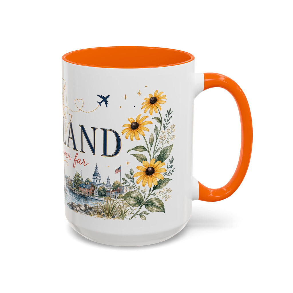Maryland State Map Mug | Homesick Gift, Long Distance Friendship Coffee Cup (11oz 15oz)
