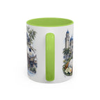 Johor Bahru Coffee Mug | Malaysia Travel Souvenir | Vintage Illustrated City Gift | 11 oz 15 oz Accent Mug