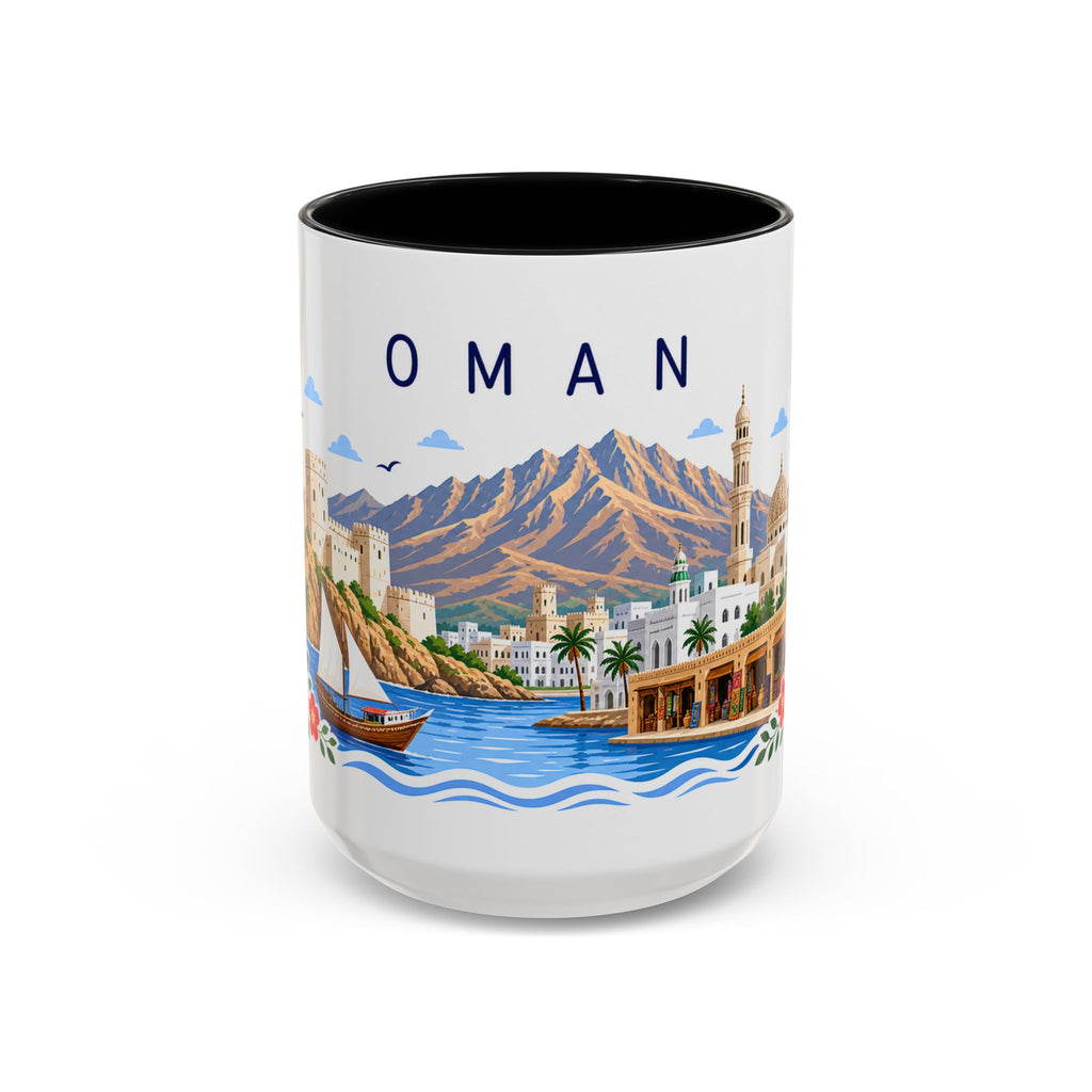 Oman Coffee Mug | Travel Souvenir Accent Mug | Place Gift Ceramic Cup 11oz 15oz