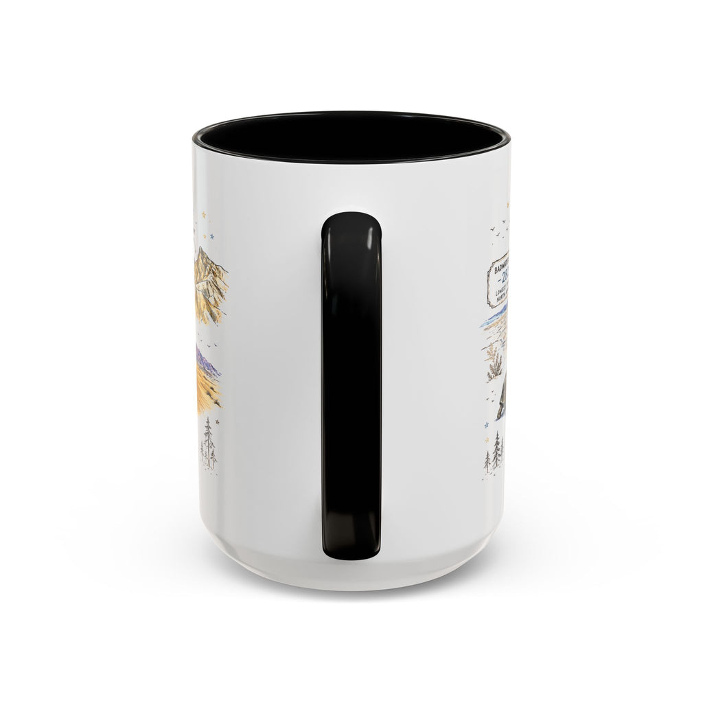 Death Valley National Park Coffee Mug | California Desert Hiking Camping Gift | Accent Color Ceramic 11oz 15oz