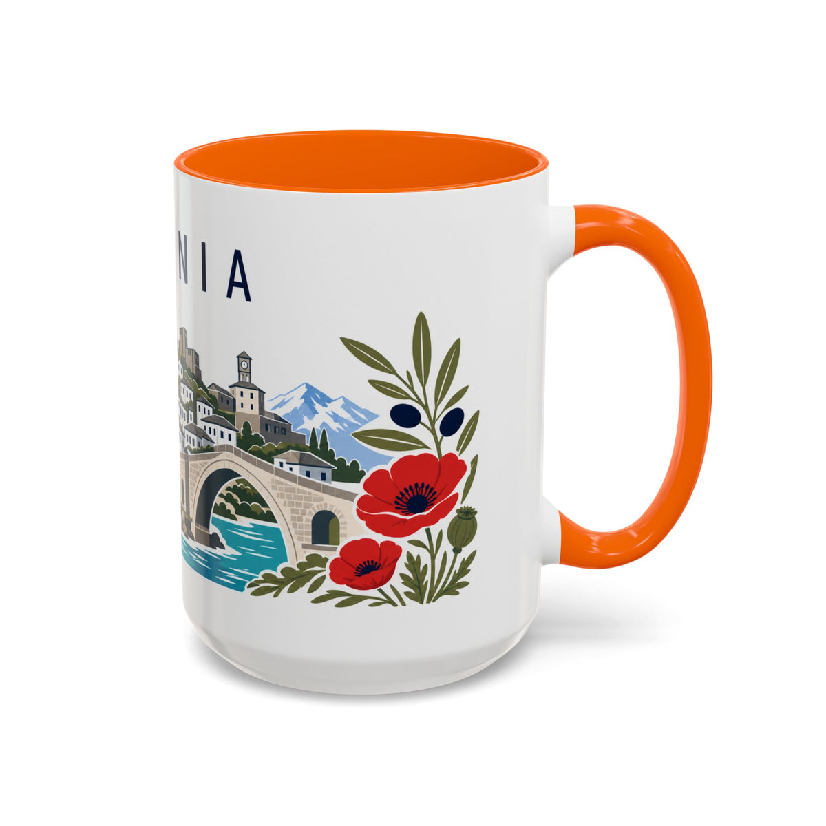 Albania Coffee Mug | Travel Souvenir Accent Mug | Country Gift Ceramic Cup 11oz 15oz