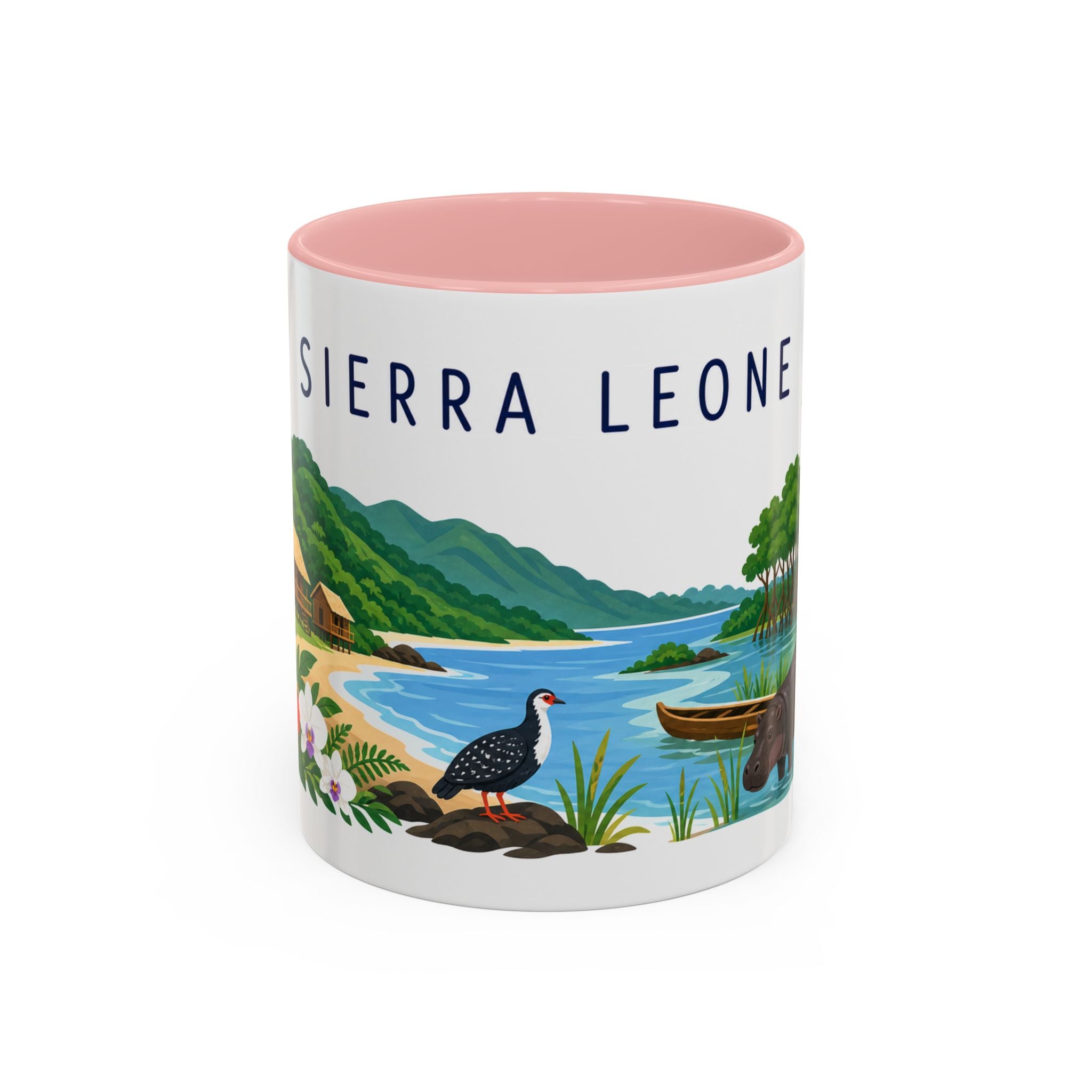 Sierra Leone Coffee Mug | Travel Souvenir Accent Mug | Country Gift Ceramic Cup 11oz 15oz