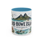 Lord Howe Island Mug, Australia Travel Souvenir, Bucket List Gift, Accent Ceramic Coffee Mug 11oz 15oz