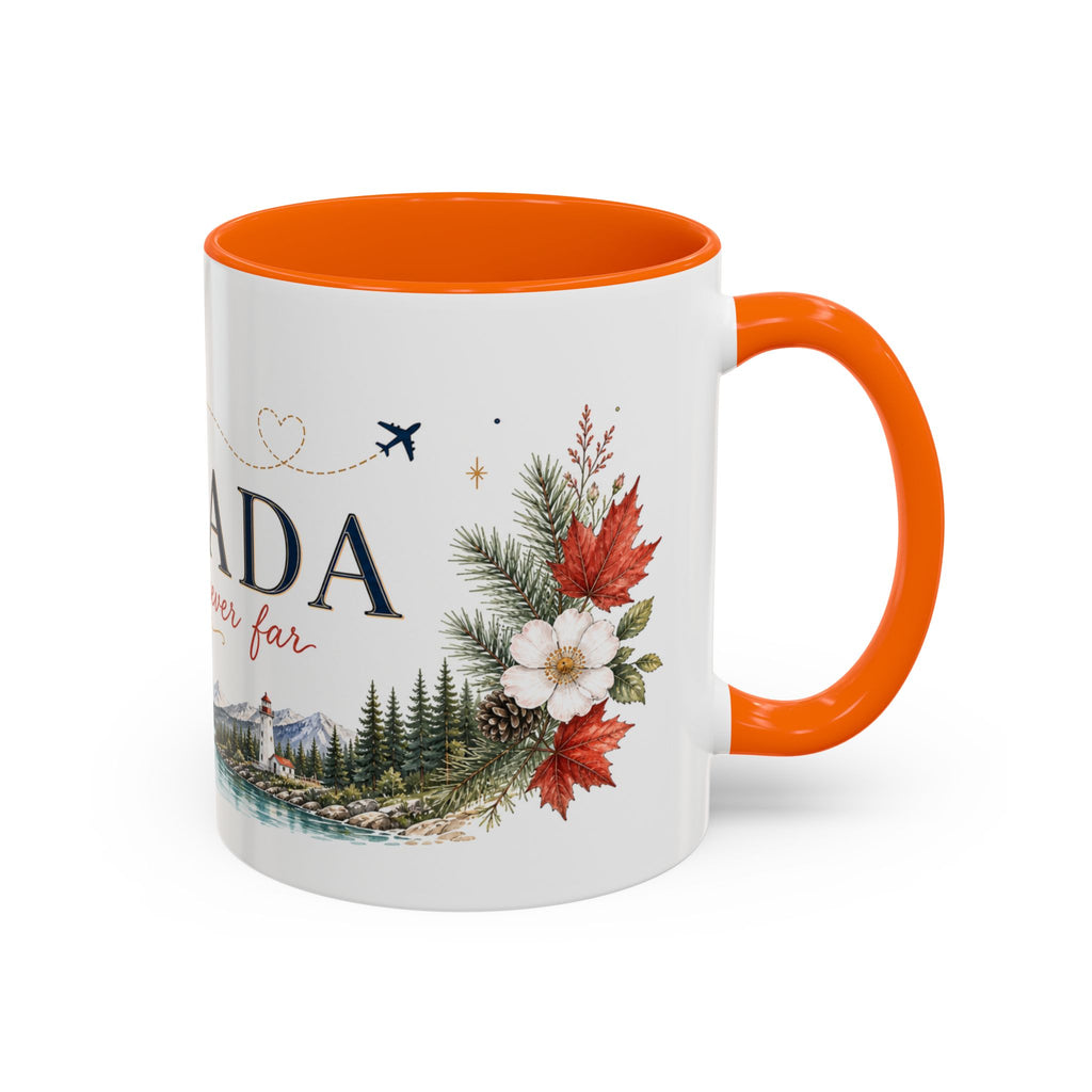 Canada Home Country Mug | Moving Away Gift | Long Distance Friendship | 11 oz 15 oz Accent Mug