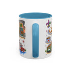New Orleans Illustrated Travel Mug | City Souvenir Accent Coffee Mug | 11oz 15oz Ceramic Cup