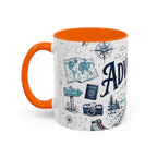 Adventure Awaits Coffee Mug | Class of 2026 Graduation Gift | Accent Color Ceramic 11oz 15oz