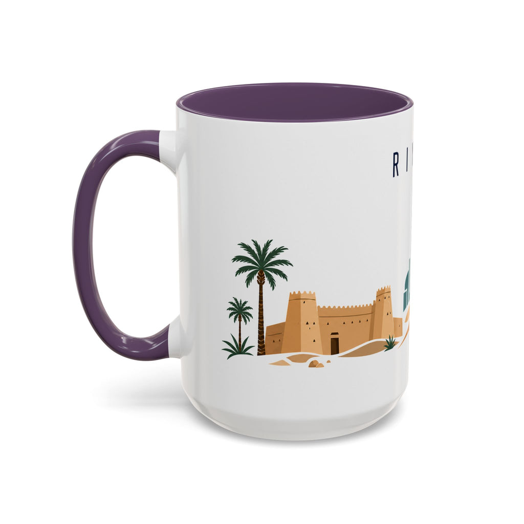 Riyadh Coffee Mug | Saudi Arabia Travel Souvenir | Porcelain Decal City Gift | 11oz 15oz Accent Mug