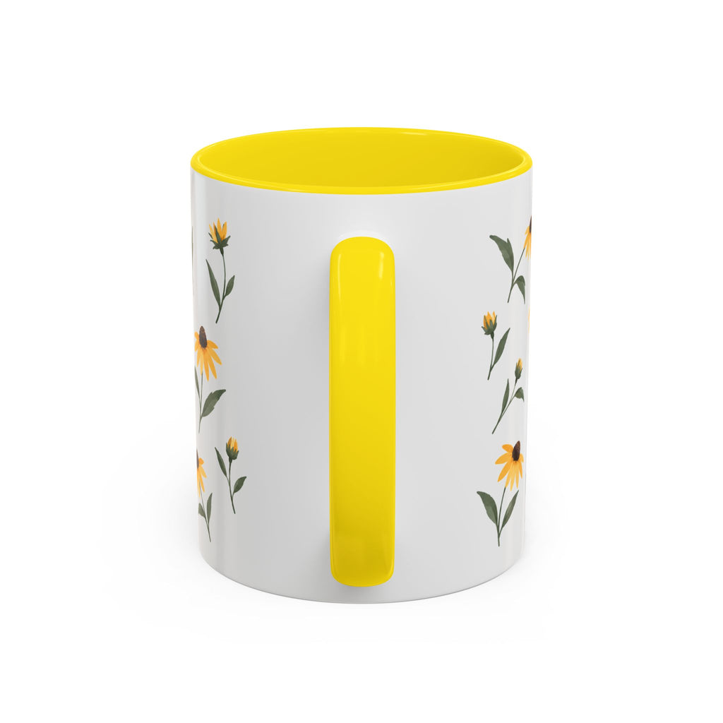 Maryland Black-eyed Susan Mug, State Flower Floral Coffee Cup, 11oz Botanical Gift