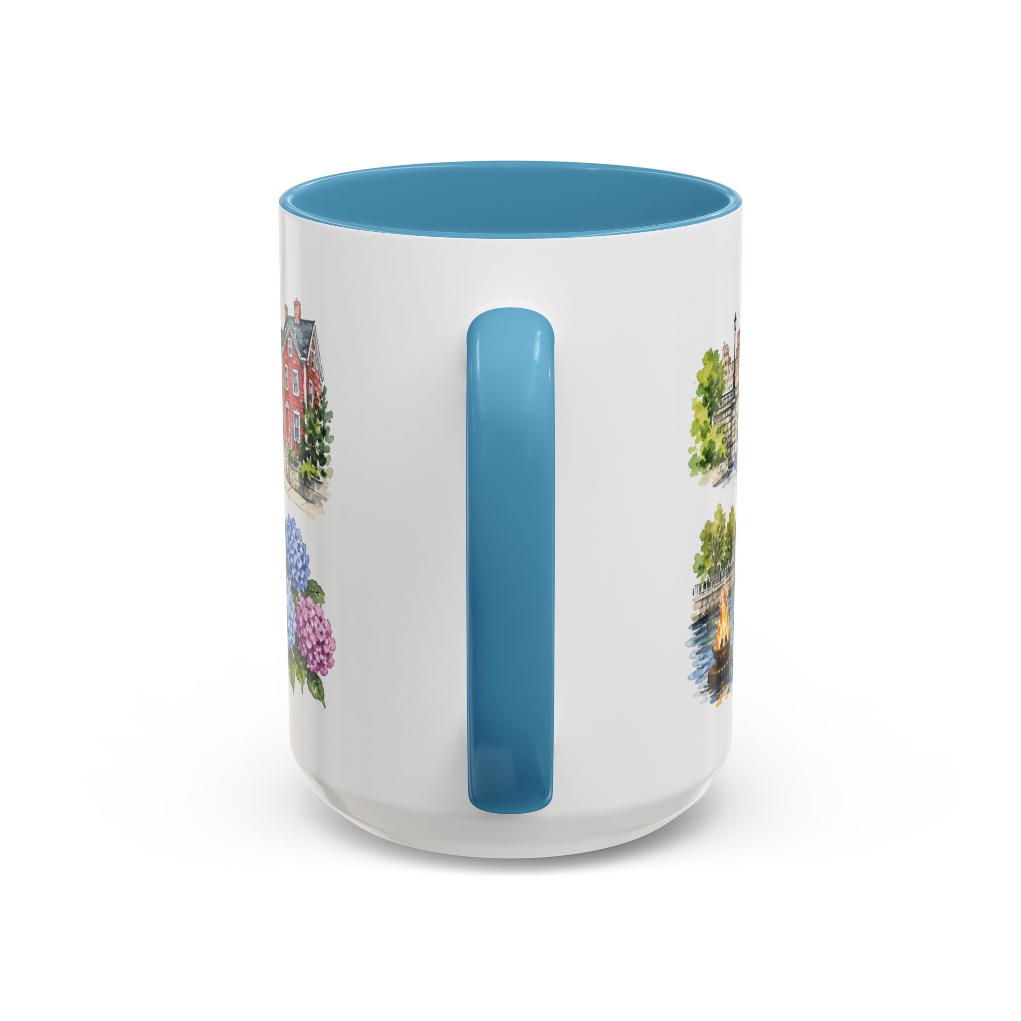 Providence Illustrated Travel Mug | City Souvenir Accent Coffee Mug | 11oz 15oz Ceramic Cup