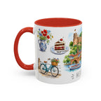 Heidelberg Illustrated Travel Mug | City Souvenir Accent Coffee Mug | 11oz 15oz Ceramic Cup