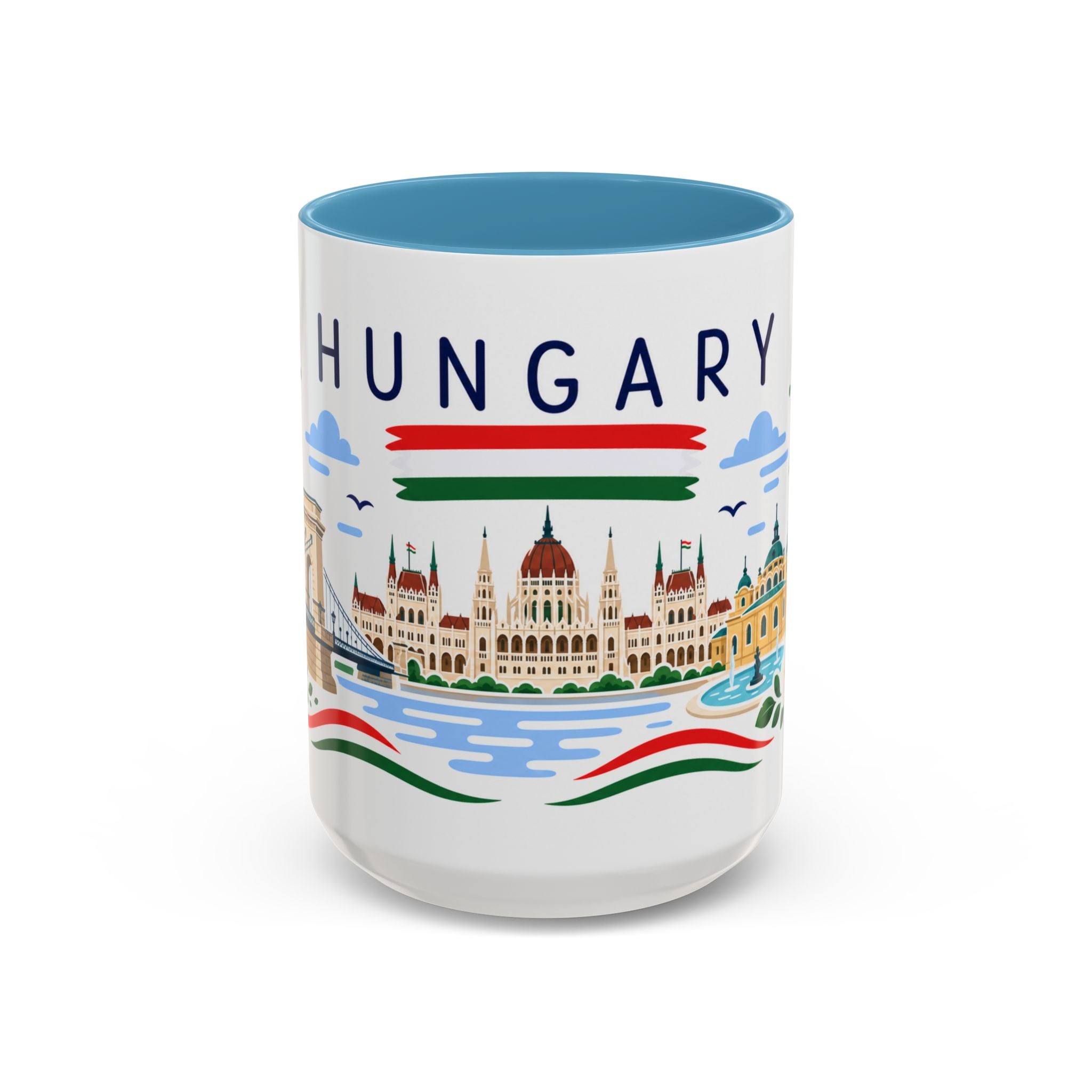 Hungary Coffee Mug | Travel Souvenir Accent Mug | Country Gift Ceramic Cup 11oz 15oz