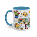 Austin Illustrated Travel Mug | City Souvenir Accent Coffee Mug | 11oz 15oz Ceramic Cup