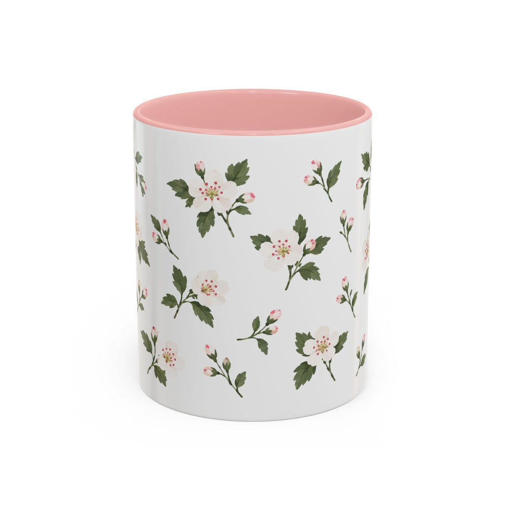 Missouri Hawthorn Mug, State Flower Floral Coffee Cup, 11oz Botanical Gift