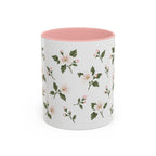 Missouri Hawthorn Mug, State Flower Floral Coffee Cup, 11oz Botanical Gift