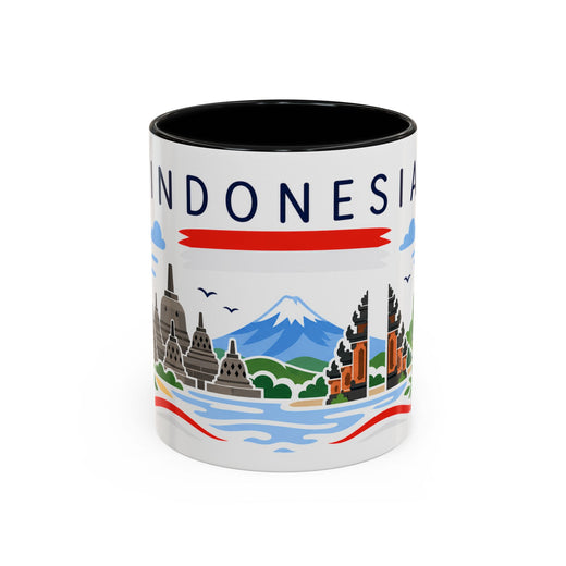 Indonesia Coffee Mug | Travel Souvenir Accent Mug | Country Gift Ceramic Cup 11oz 15oz