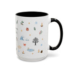 Indiana Dunes National Park Christmas Mug | Watercolor Travel Souvenir | Holiday Gift | Accent Ceramic Coffee Cup 11oz 15oz