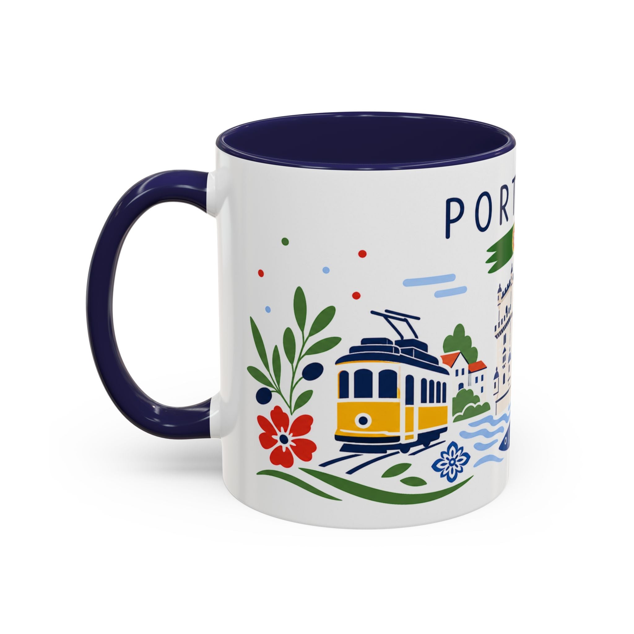 Portugal Coffee Mug | Travel Souvenir Accent Mug | Country Gift Ceramic Cup 11oz 15oz