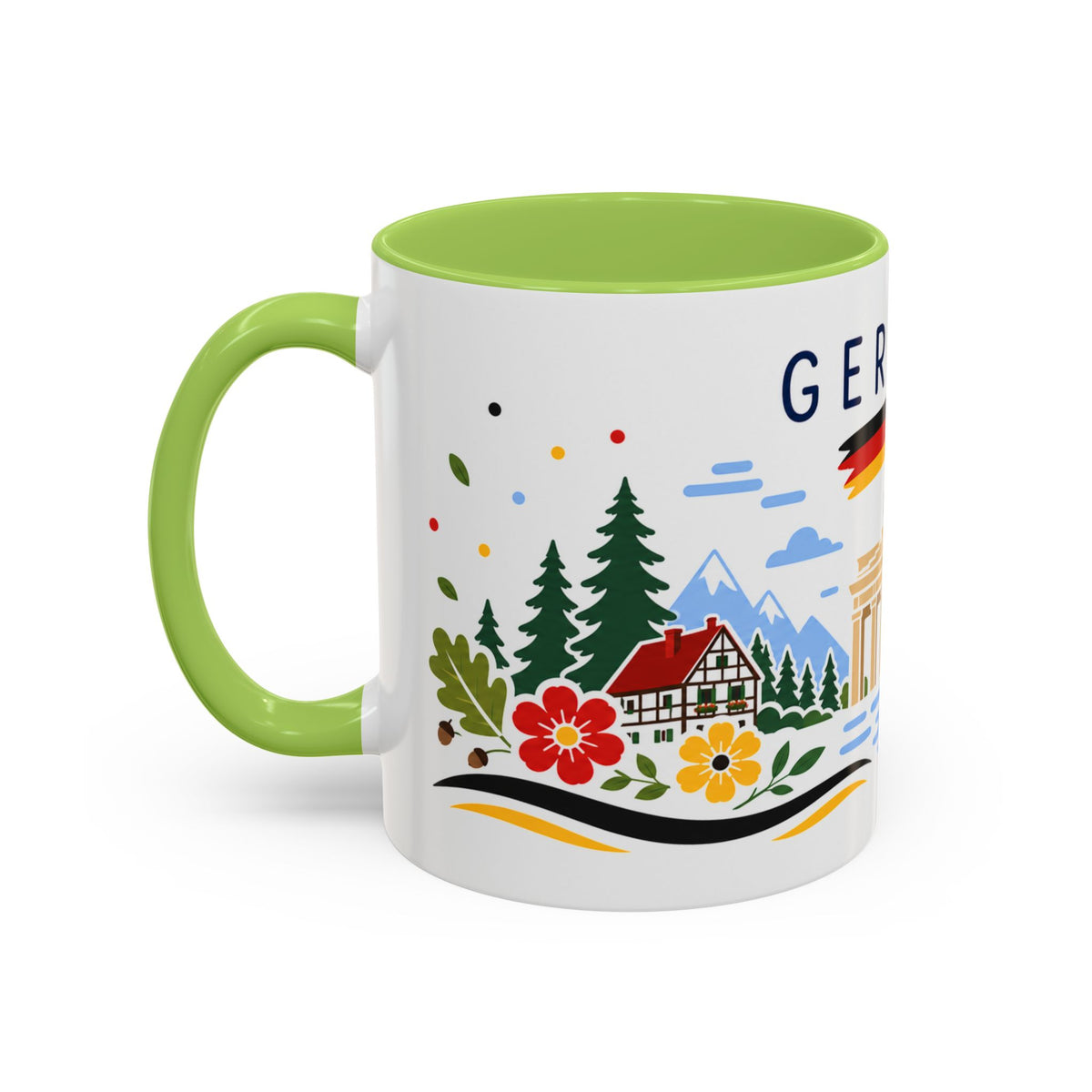 Germany Coffee Mug | Travel Souvenir Accent Mug | Country Gift Ceramic Cup 11oz 15oz