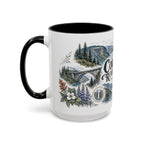 Columbia River Gorge Mug, Pacific Northwest Travel Souvenir, Bucket List Gift, Accent Ceramic Coffee Mug 11oz 15oz