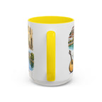 Coimbra Illustrated Travel Mug | City Souvenir Accent Coffee Mug | 11oz 15oz Ceramic Cup