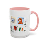 Dublin Coffee Mug | Postage Stamp Collage Mug | Travel Souvenir Accent Cup 11oz 15oz
