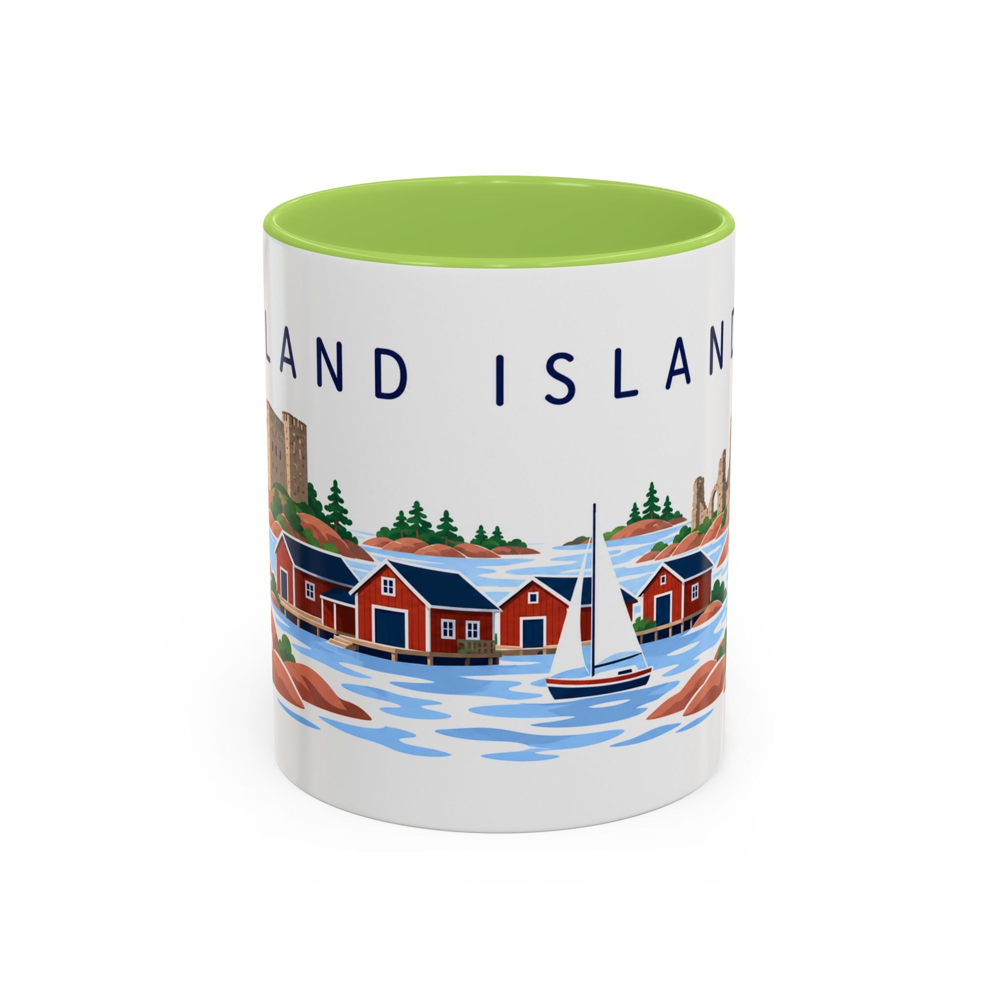 Åland Islands Coffee Mug | Travel Souvenir Accent Mug | Country Gift Ceramic Cup 11oz 15oz