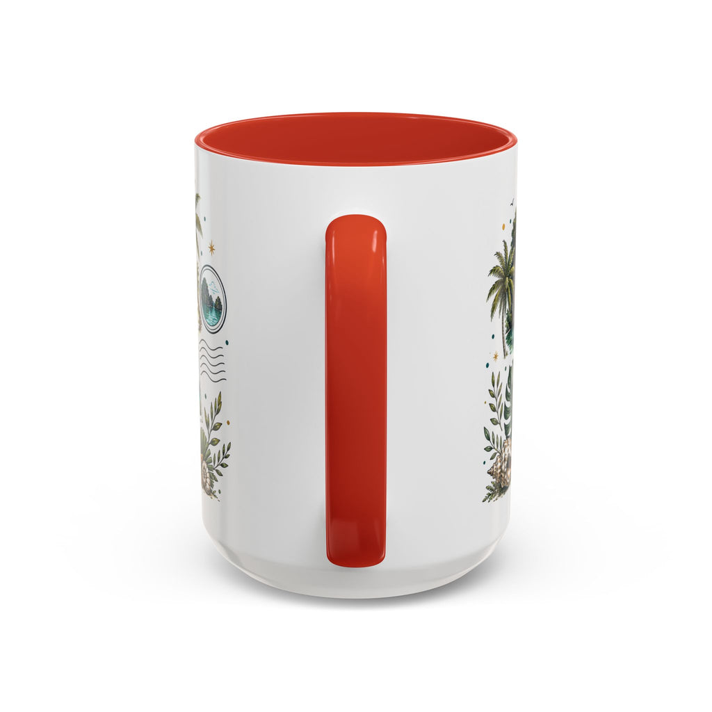 Palawan Coffee Mug | Travel Destination Souvenir Gift | Accent Color Ceramic 11oz 15oz