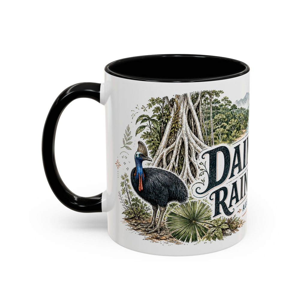 Daintree Rainforest Mug, Australia Travel Souvenir, Bucket List Gift, Accent Ceramic Coffee Mug 11oz 15oz