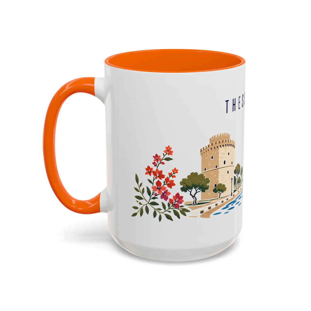 Thessaloniki Coffee Mug | Greece Travel Souvenir | Porcelain Decal City Gift | 11oz 15oz Accent Mug