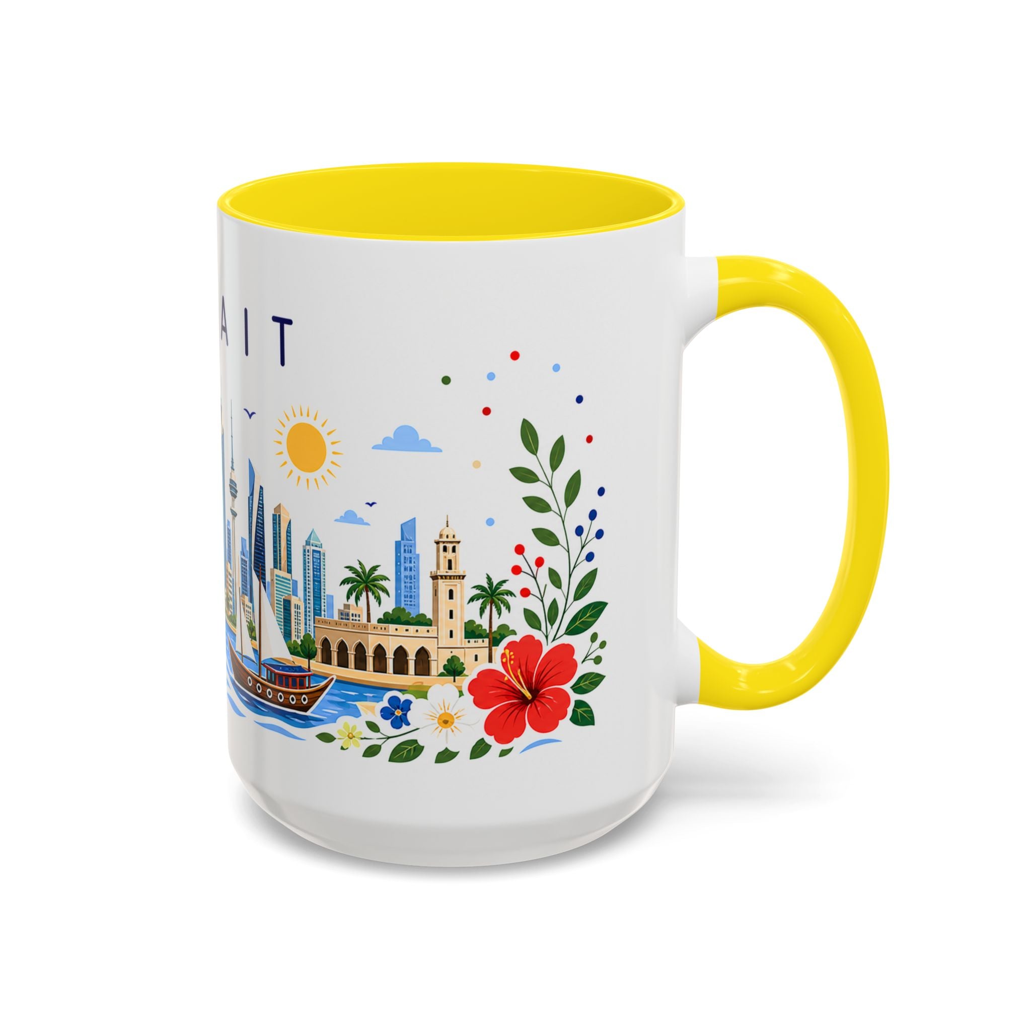 Kuwait Coffee Mug | Travel Souvenir Accent Mug | Place Gift Ceramic Cup 11oz 15oz