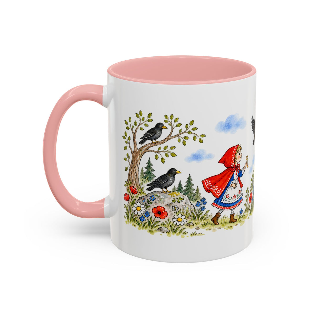 The Seven Ravens Mug | Storybook Fairy Tale Accent Coffee Mug | EveryLegend