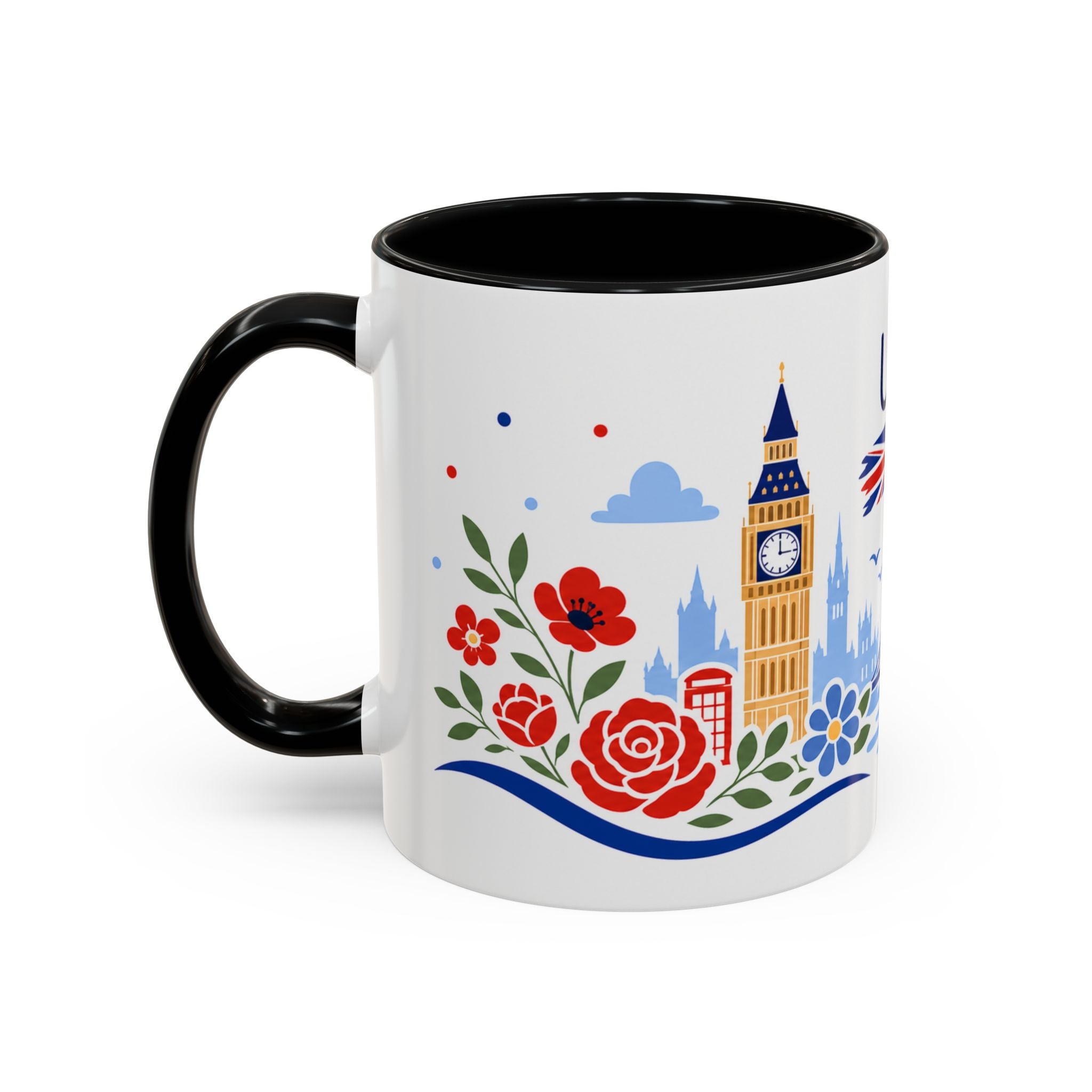 United Kingdom Coffee Mug | Travel Souvenir Accent Mug | Country Gift Ceramic Cup 11oz 15oz