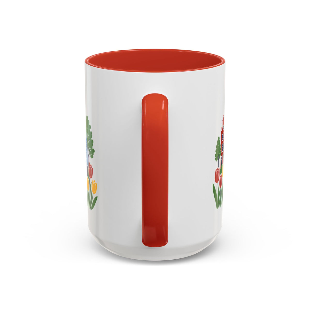 Amsterdam Coffee Mug | Netherlands Travel Souvenir | Porcelain Decal City Gift | 11oz 15oz Accent Mug